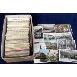 Postcards, approx 700 vintage European cards, RP's and printed, mainly from Germany & Austria inc.