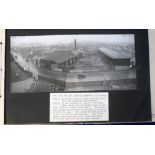 Photographs, Powerboat, 1940 presentation album containing 5 panoramic annotated photos compiled