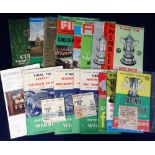 Football programmes & tickets, 3 League Cup Final programmes 1967, 1968 (with ticket) & 1969 plus