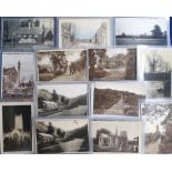 Postcards, Somerset, a collection of 60 cards, mostly RP's, various locations inc. Wrington,