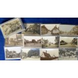 Postcards, Wiltshire, a selection of approx 57 cards with RP's of Littleton Panell P.O., High St