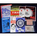 Football programmes & tickets, Arsenal FC, a selection of items from the successful FAC campaign