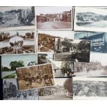 Postcards, UK topographical selection, 200+ cards early 1900/1960's, RP's and printed, inc.