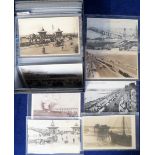 Postcards, a selection of approx 200 UK piers inc. Worthing & Brighton. Also wrecked piers at