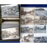 Postcards, topographical assortment of approx 380 cards, RP's and printed, various locations inc.