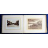 Ephemera, Edwardian photograph album circa 1900 showing topographical views of Bredon, Tewksbury,