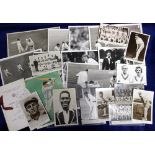 Cricket, a mixed selection inc. 10 b/w press photo's mostly 1960's with details to reverse inc.