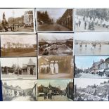 Postcards, Lancashire, a collection of 90+ cards with approx 50 RP's inc. Top of the Stand
