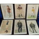 Sport / Prints, selection of mostly framed & glazed prints inc. Vanity Fair Tennis, 'Thrice