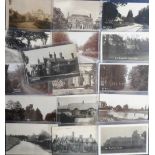 Postcards, Berkshire, a good collection of 16 cards of Burghfield inc. 11 RP's of the village,