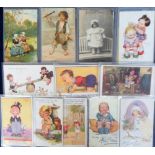Postcards, Children, a collection of approx 40 artist-drawn cards inc. Agnes Richardson, Mabel Lucie