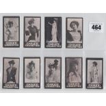 Cigarette cards, Cadle's, Actresses 'BLARM', 9 cards (gd)