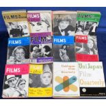 Cinema, a large collection of the USA magazine 'Films in Review', 1960s to 1980s, comprehensive run.