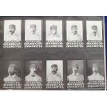 Trade cards, Cricket, an album of reproduction sets of Cricket cards, mostly Nostalgia reprints,