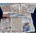 Stamps etc, collection of GB & Worldwide stamps in 5 small albums & stockbooks, QV onwards, mostly