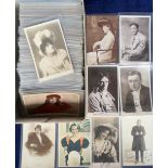Postcards, a collection of approx 300 cards from stage and screen including Edwardian actors,