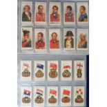 Cigarette & trade cards, 4 cigarette card sets, Hignett's, Ships, Flags & Cap Badges A Series, &