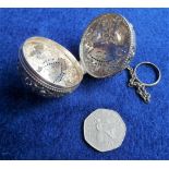 Collectables silver, Gorham (prestigious American silversmiths) hallmarked silver pomander on