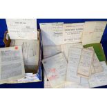 Ephemera, a large quantity of legal documents mostly relating to land and property transactions inc.