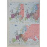 Atlas, large atlas, 'Pergamon World Atlas' 1968 published in Poland & prepared & printed by the