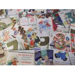 Ephemera, greetings cards and postcards. Animals, children, nursery rhymes, Mabel Lucie Atwell