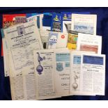 Football programmes, Tottenham selection, mid 1950's onwards inc. FAC semi final v Man City 55/