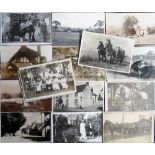 Postcards, a collection of 80+ cards mostly RP's, mainly unidentified locations inc. houses,