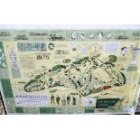 Golf, a large golfing colour poster relating to the history of golf, 'Far & Sure', published by Tull