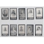 Cigarette cards, Ogden's Tabs, Our Leading Footballers (set, 17 cards) (fair/gd)