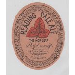 Beer label, Simonds, Reading, Reading Pale Ale, bottled Tamar Brewery Davenport, v.o, 90mm high, (