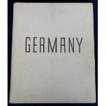 Book, 'Germany' WW2, Olympics in 1936. Large pictorial book covering the rise of Germany under