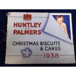 Ephemera, 1938 Huntley and Palmers Catalogue for Christmas Biscuits and Cakes (slight bumps to edges