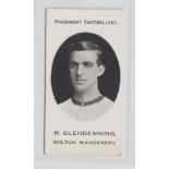 Cigarette card, Taddy, Prominent Footballers (London Mixture), Bolton Wanderers, type card, R.