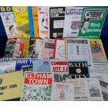 Football programmes, a collection of approx. 300 Non League programmes, 1960's onwards, many