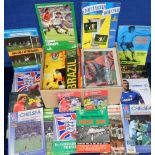Football programmes, a collection of approx. 130 Internationals & European match programmes, 1960'