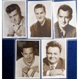 Postcards, Cinema, Picturegoer, 'S' series, 5 cards, S1 Harry Secombe, S9 Tony Randall, S19 John