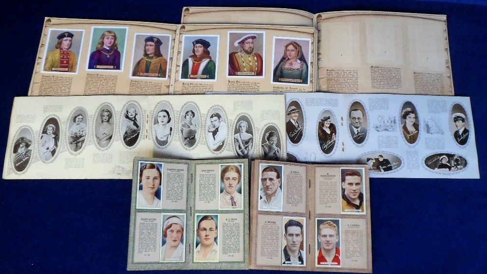 Cigarette Cards, 5 sets, all laid down in special albums, Ardath Sports Champions and Famous