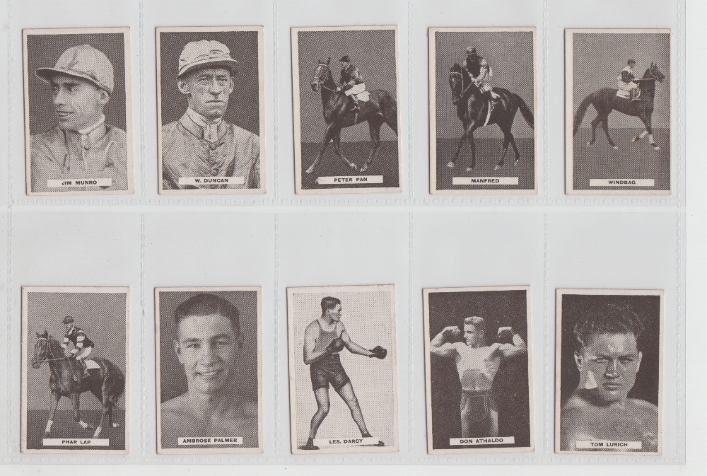 Trade cards, Australia, Allen's, Series of Sports Champion's, (set, 48 cards) inc. Jockeys, - Image 4 of 5