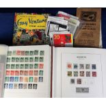 Stamps, collection of mainly GB stamps mint and used inc. Davo album of mostly used stamps QV