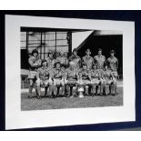 Football autographs, Liverpool FC, b/w team group photo showing manager Bill Shankly with the FA Cup