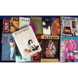 Glamour magazines, collection of 34 magazines, 24 copies of Playboy ranging between 1963 and 1980,