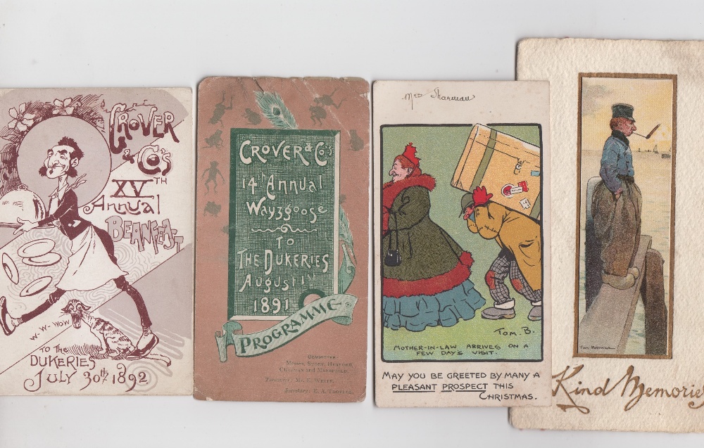 Ephemera, a good Tom Browne illustrated selection of approx. 13 Greetings cards and 31 illustrated - Image 5 of 5