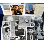 Celebrity Autographs, a collection of 19 signed items, mostly press photographs, various sizes,