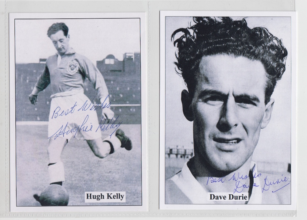 Trade cards / Autographs, Football, Blackpool FC, JF Sporting Collectables, two signed cards