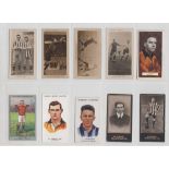 Cigarette cards, Football, Blackpool FC, 10 scarce type cards, Pattreiouex Footballer Series (