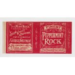 Advertising label, Plaistowe & Co Ltd London Finest Peppermint Rock label printed in the late