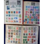 Stamps, small GB and worldwide collection contained in 4 albums, QV onwards, mostly used, also a few