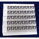 Stamps, Olympics, Amsterdam, 1928, uncut sheet of 40 stamps issued to commemorate the 1928