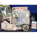 Ephemera, a large mixed selection from 1890s onwards, inc. railway items, magazines, various special