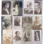 Postcards, a subject mix of approx. 40 cards including theatrical (7) (Edward Terry, Mabel Green